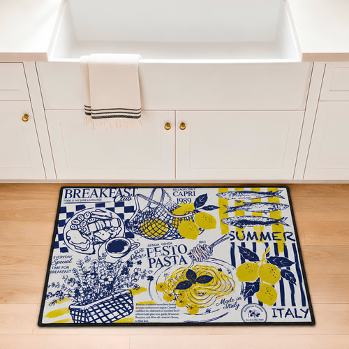 Coastal Italian Kitchen Mat