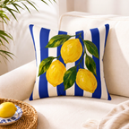 Mediterranean Summer Throw Pillow