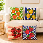Mediterranean Summer Throw Pillow