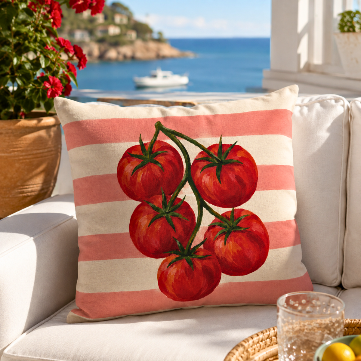 Mediterranean Summer Outdoor Pillow
