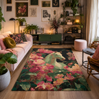 Horse Flower Area Rug