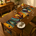 Abstract Fish Table Runner