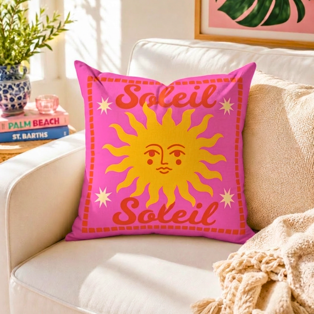 Mystic Sun & Moon Throw Pillow
