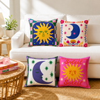 Mystic Sun & Moon Throw Pillow