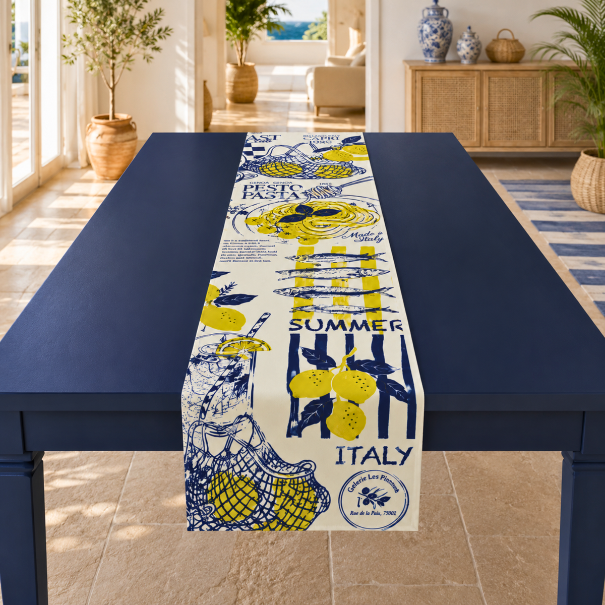 Italian Riviera Table Runner