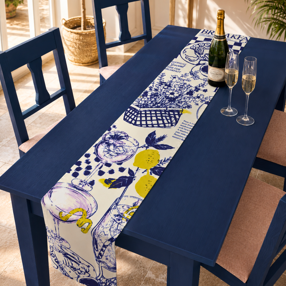 Italian Riviera Table Runner