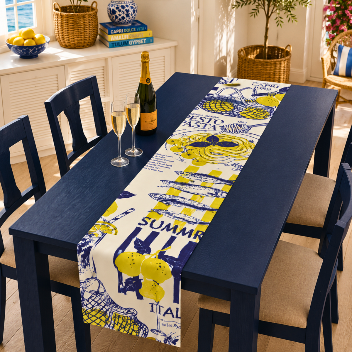 Italian Riviera Table Runner